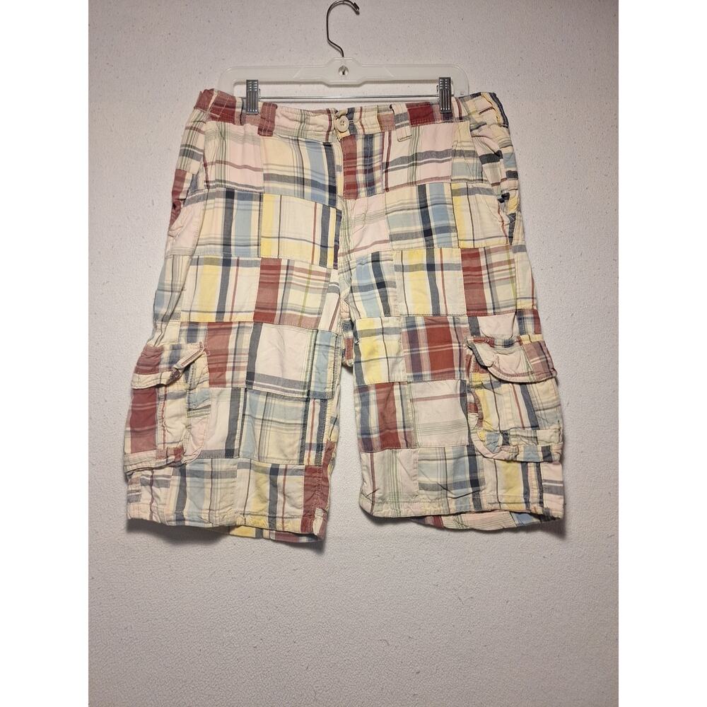 Ruffhewn Mens Shorts Size 34 Patchwork Quilt cargo